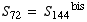 S_72 = S_144^bis