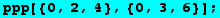 ppp[{0, 2, 4}, {0, 3, 6}] ;